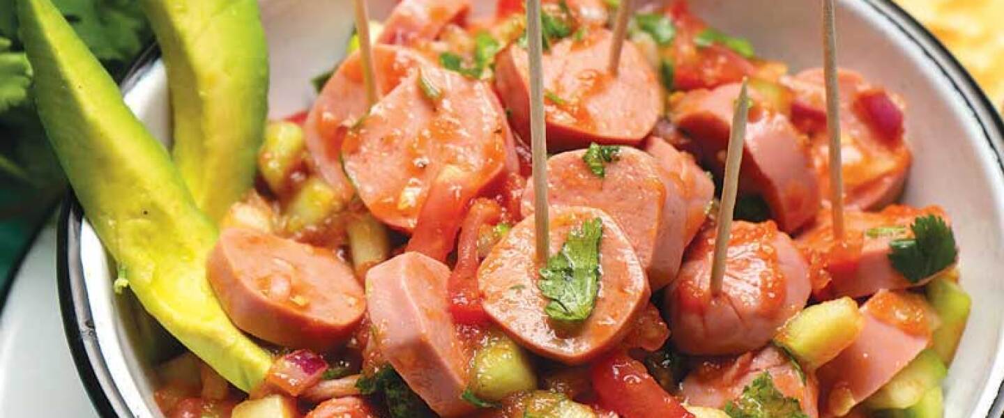 receta de Aguachile de salchicha