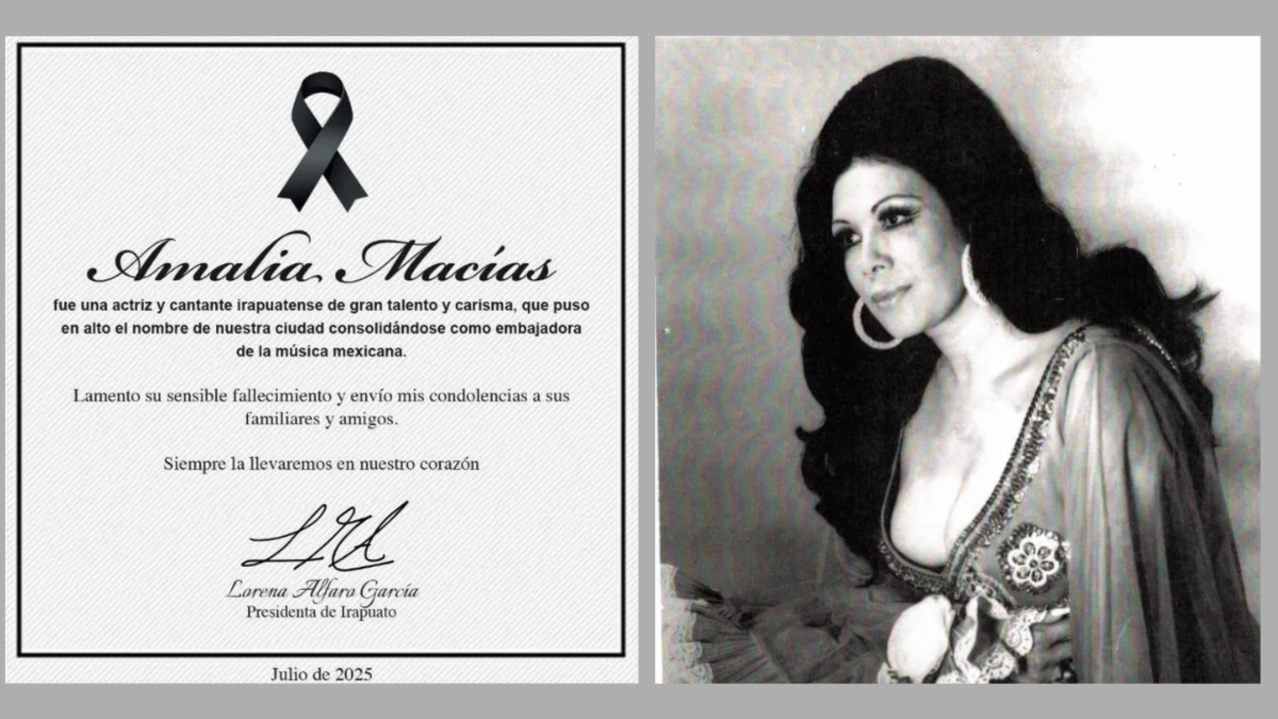 Amalia Macías despedida