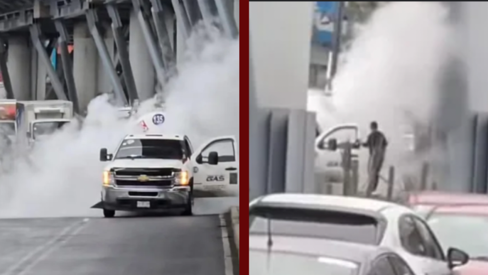 Pipa de gas sufre accidente en Tláhuac