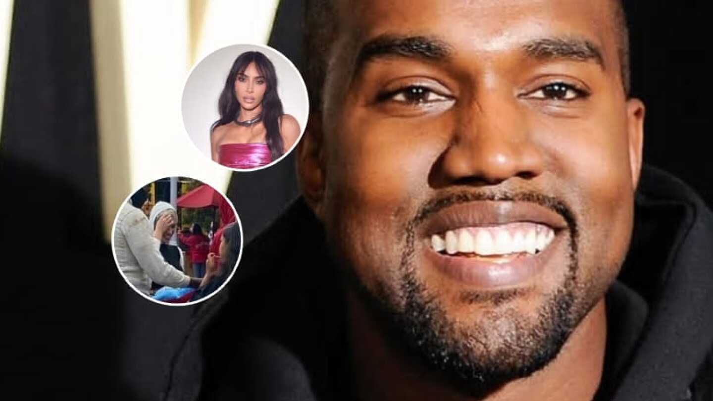 La nueva esposa de Kanye West ya se pasea con los hijos de Kim Kardashian