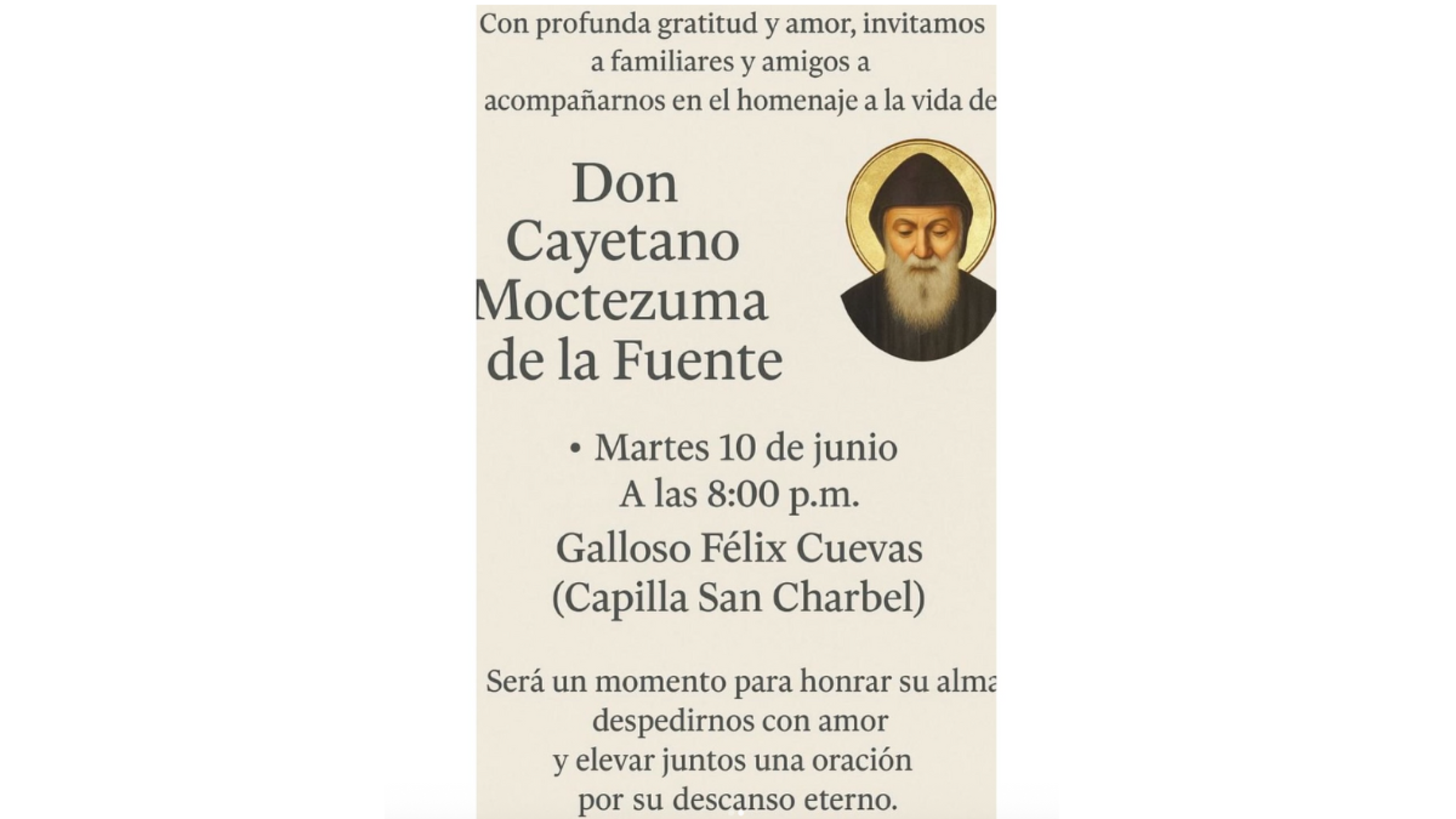 Muere Cayetano Moctuzuma, abuelo de Frida Sofía