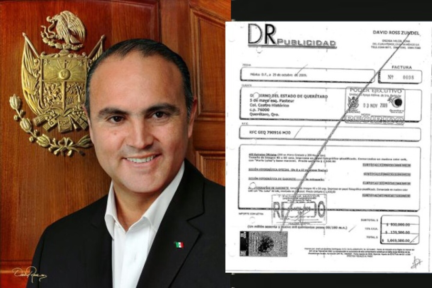 José Calzada Rovirosa y el polémico pago por su foto oficial.