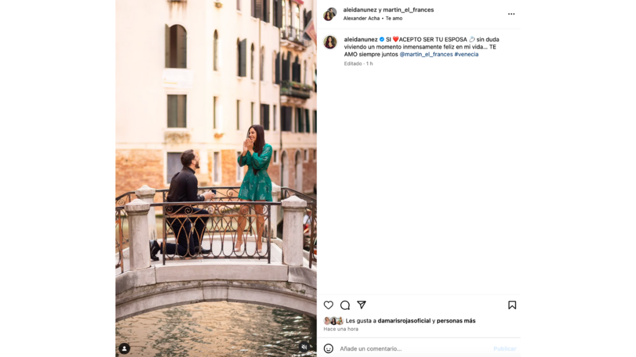 Aleida Núñez se compromete