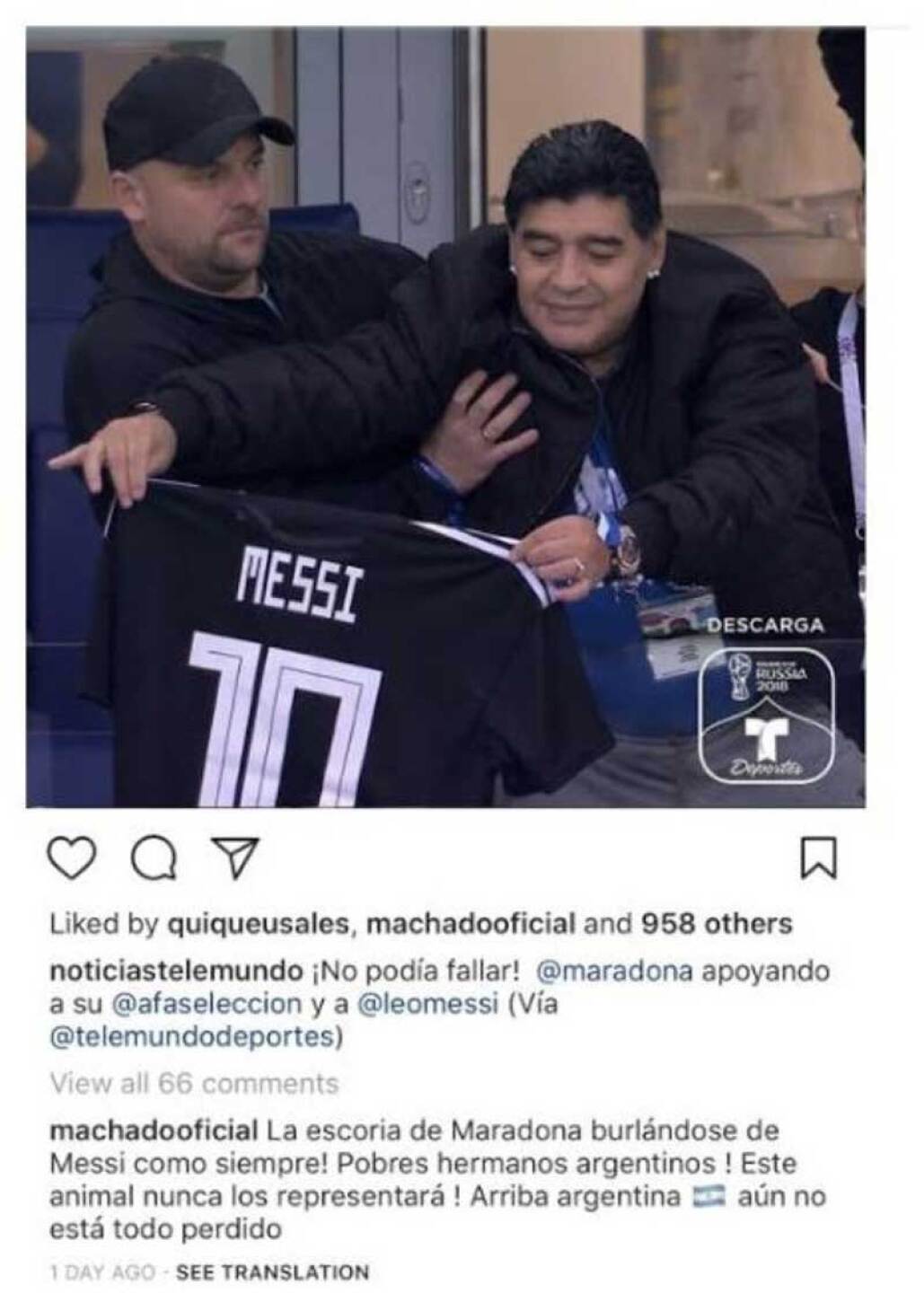 Aquí está el mensaje de la venezolana.