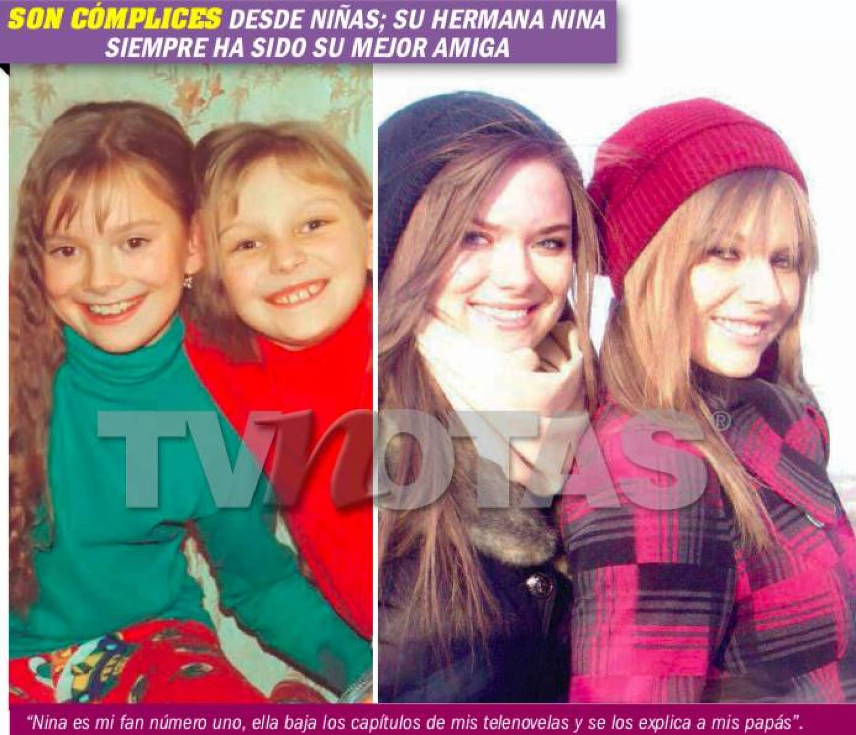 Irina Baeva y su hermana