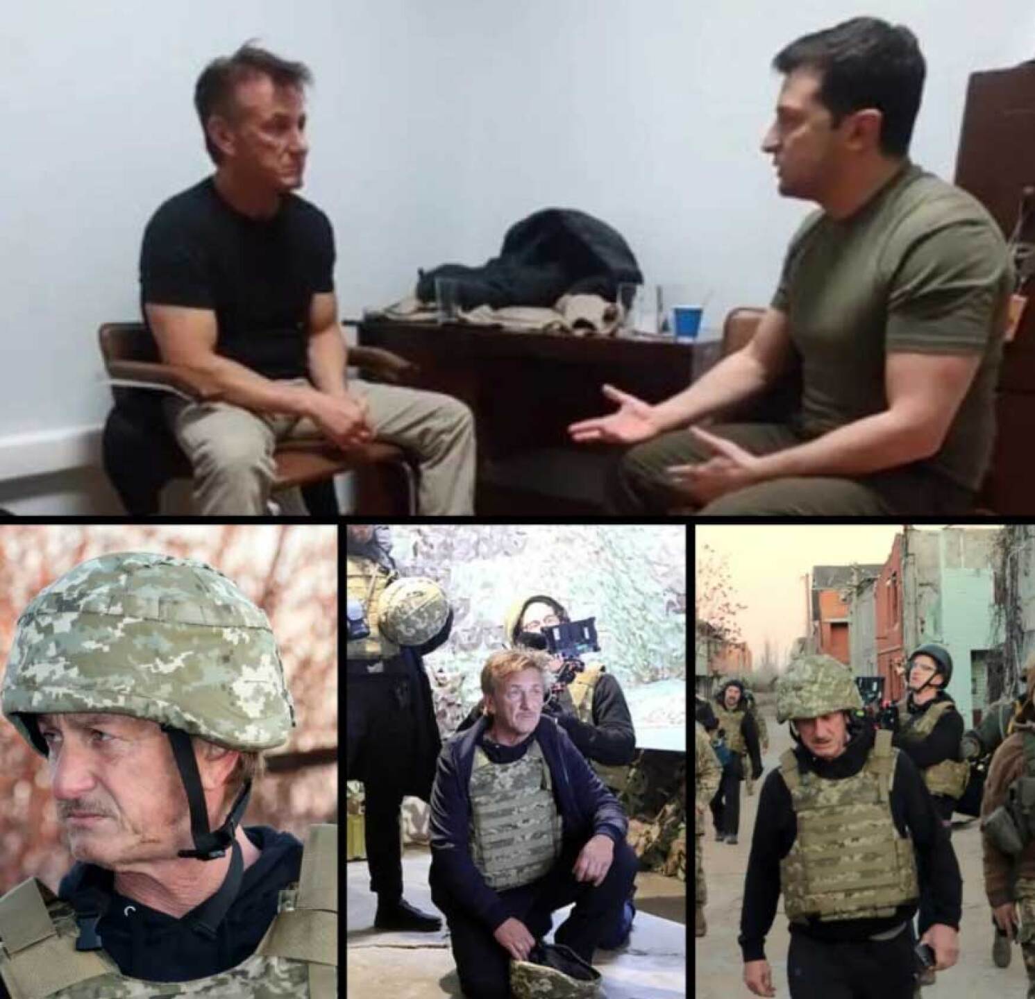 Sean Penn viajó a Ucrania para hacer un documental