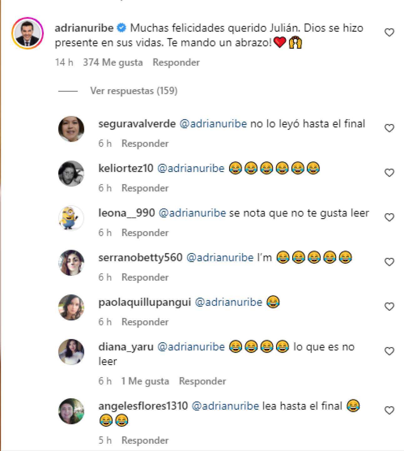 Adrián Uribe se creyó la broma de Julián Gil