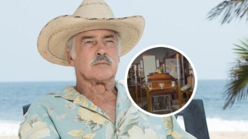 Comparten imágenes del funeral de Andrés García