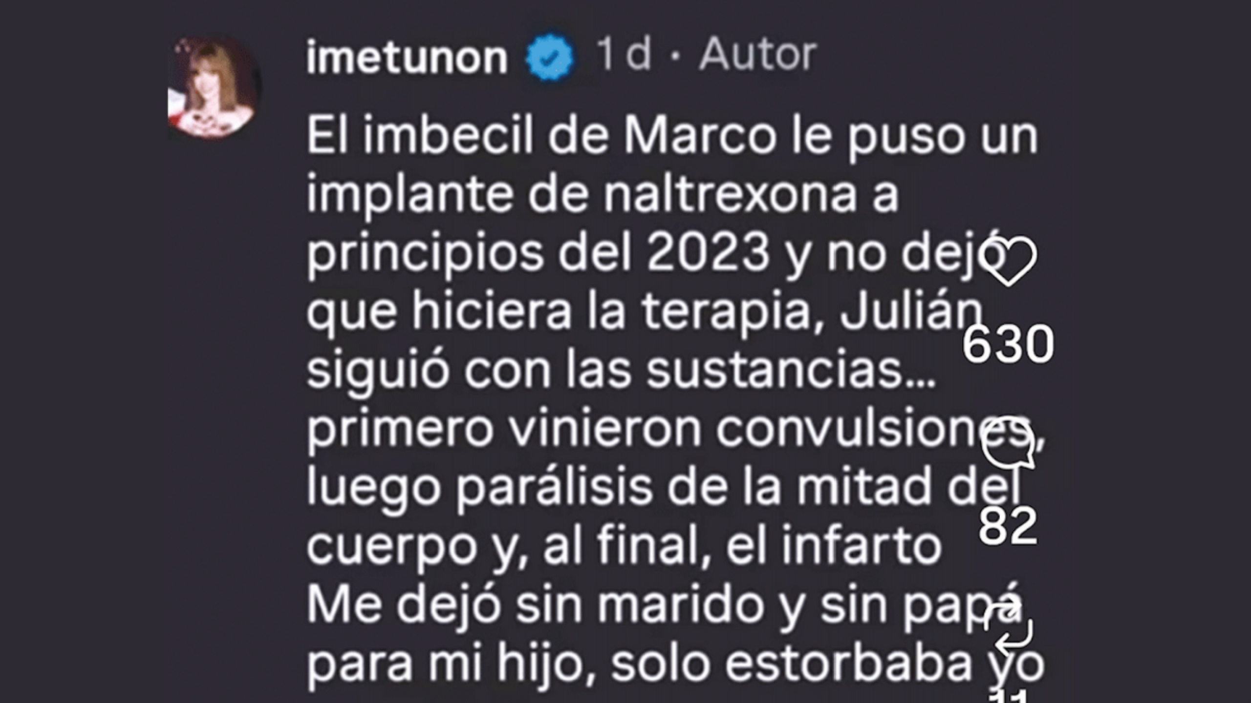 ¿Qué dijo Imelda Tuñón sobre la muerte de Julián Figueroa?