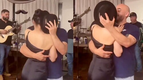 Captan a Lupillo Rivera con misteriosa mujer muy cariñoso