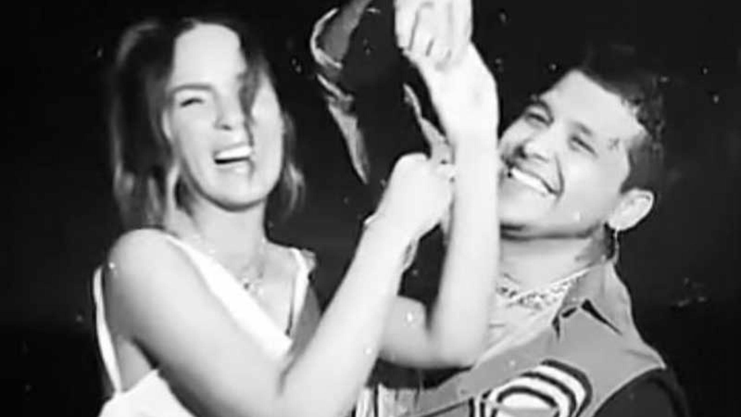 Christian Nodal y Belinda.