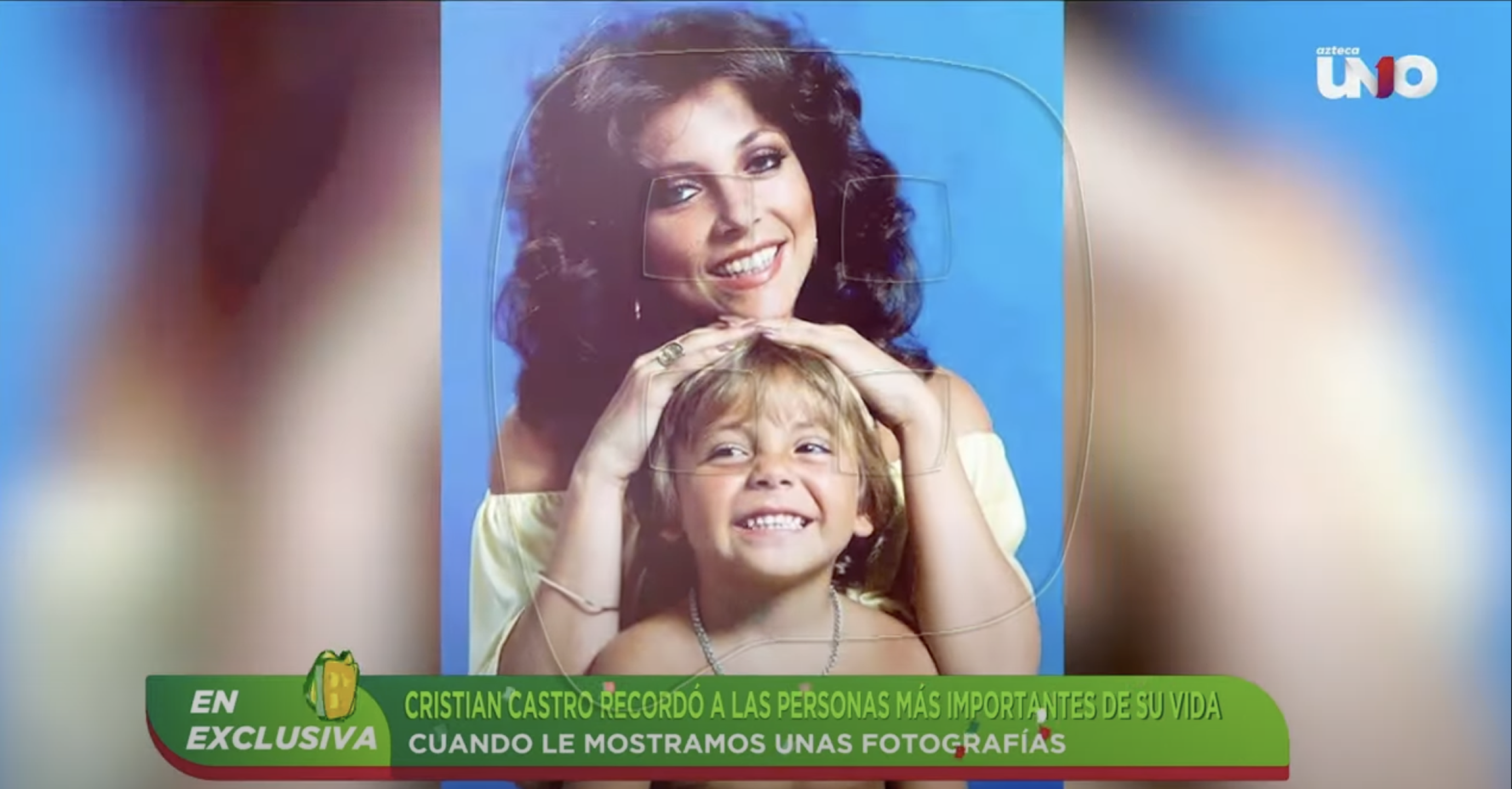 Cristian Castro junto a su familia