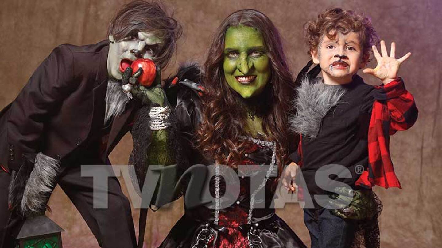Adianez Hernández y sus hijos se disfrazaron para nuestro especial de Halloween