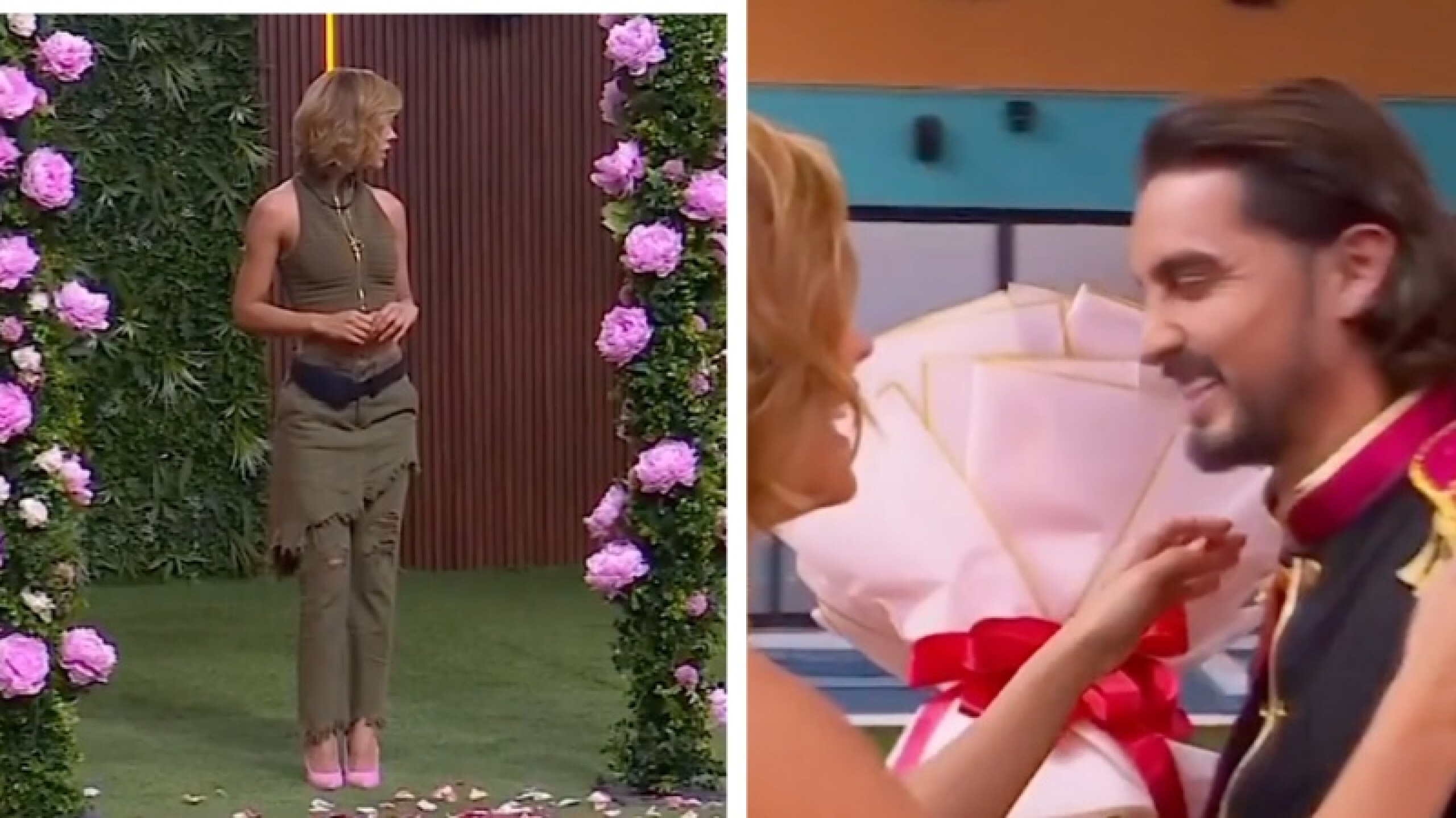 Aleska y Christian Estrada en La casa de los famosos