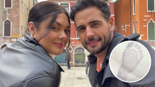 Matías Aranda y Yuridia ya son papás, muestran fotos de su bebé
