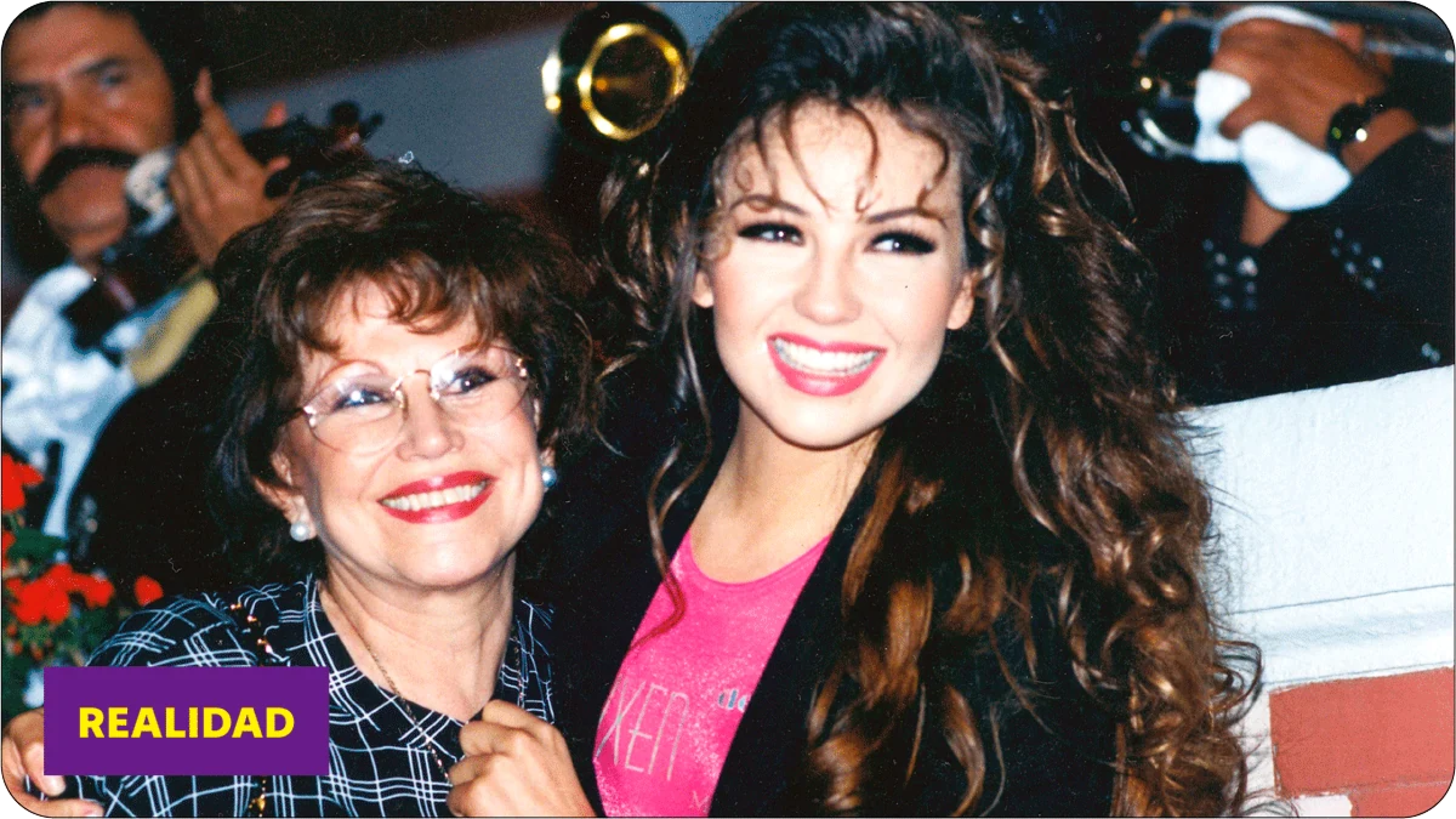 Thalía y su mamá