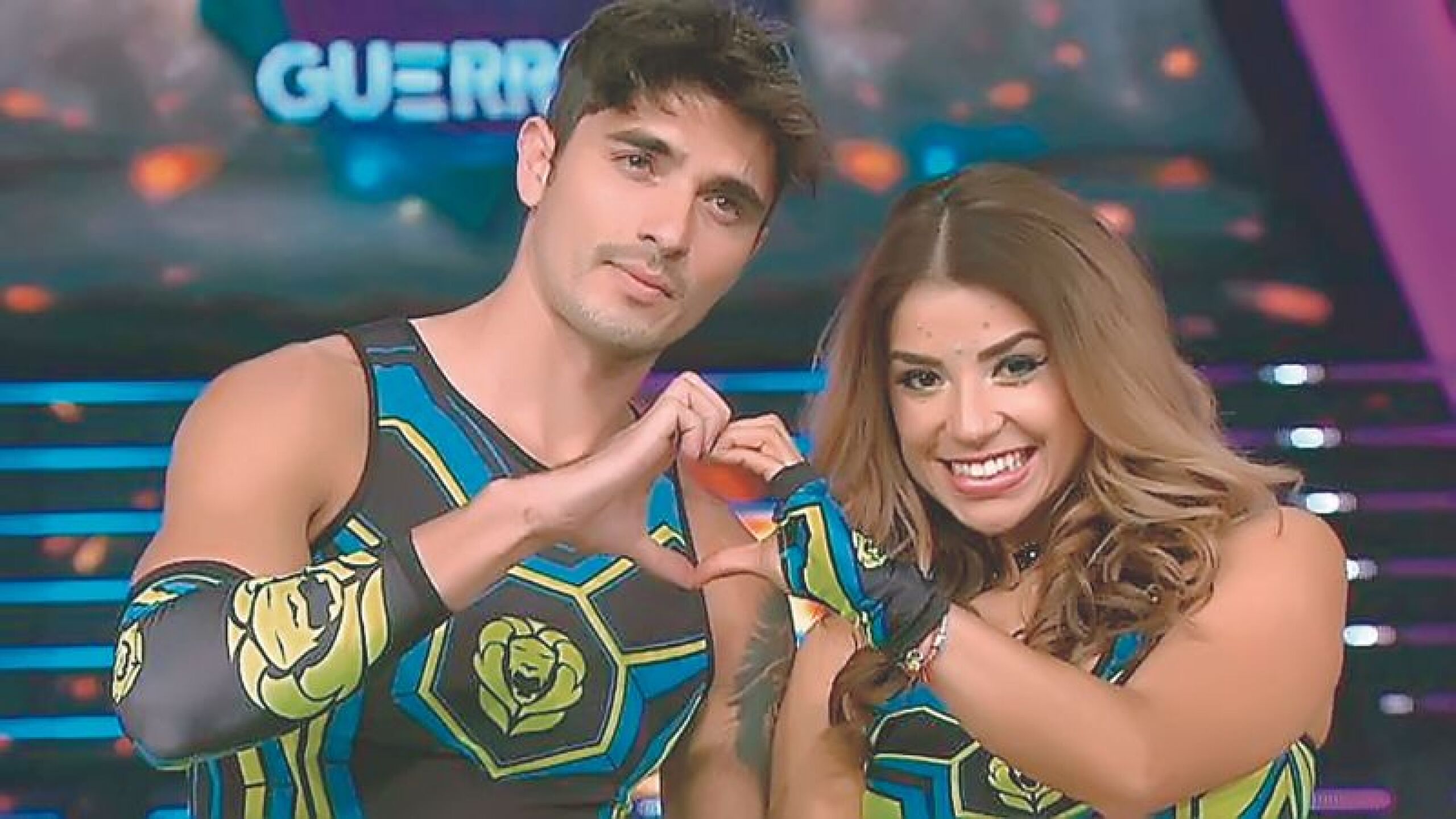 Christian Estrada y Ferka en Guerreros 2020 reality en el que se conocieron