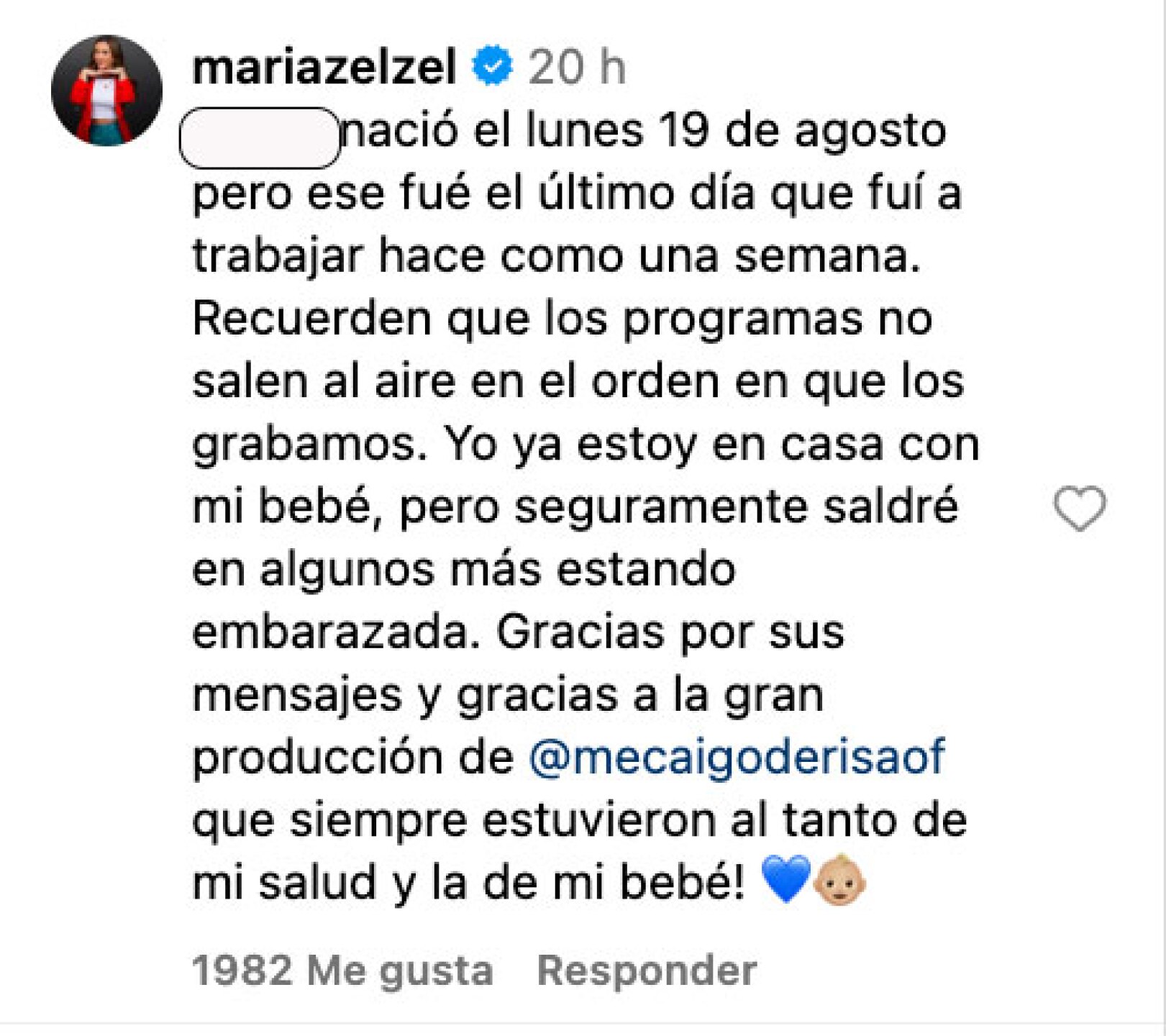 Mariazel en Me caigo de risa