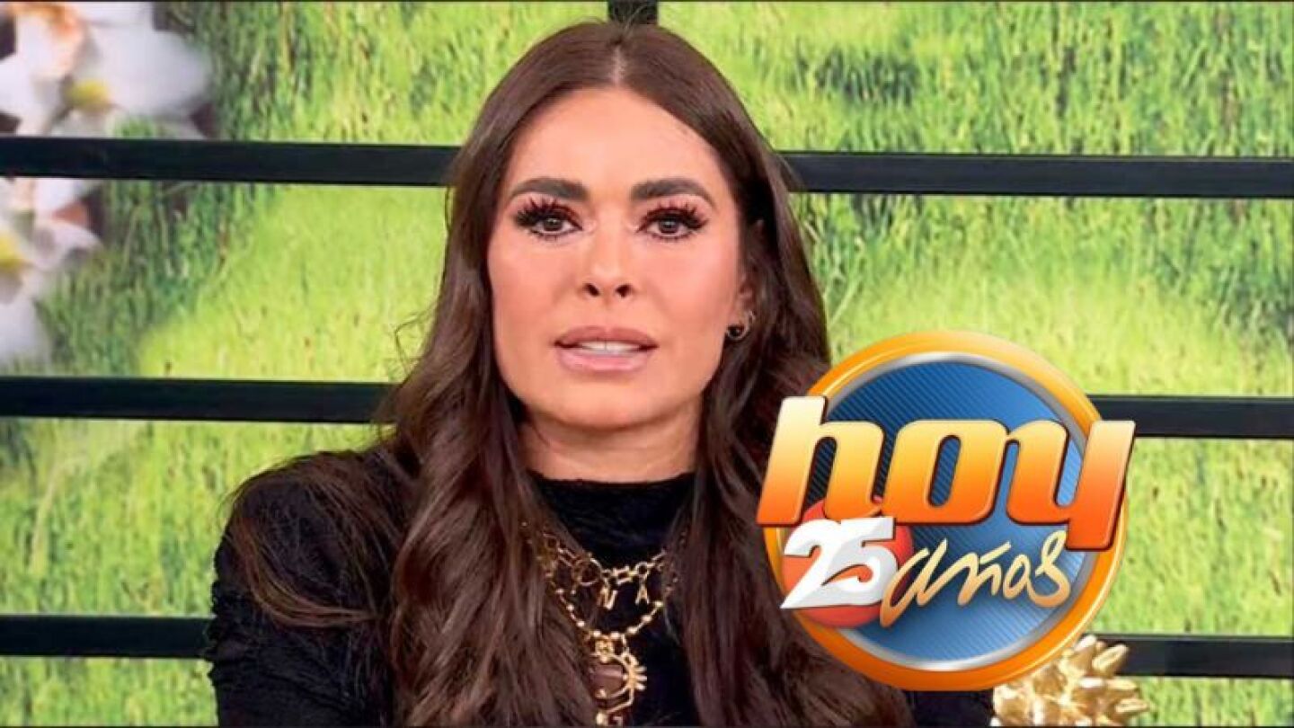 Galilea Montijo conmovida en el programa  Hoy