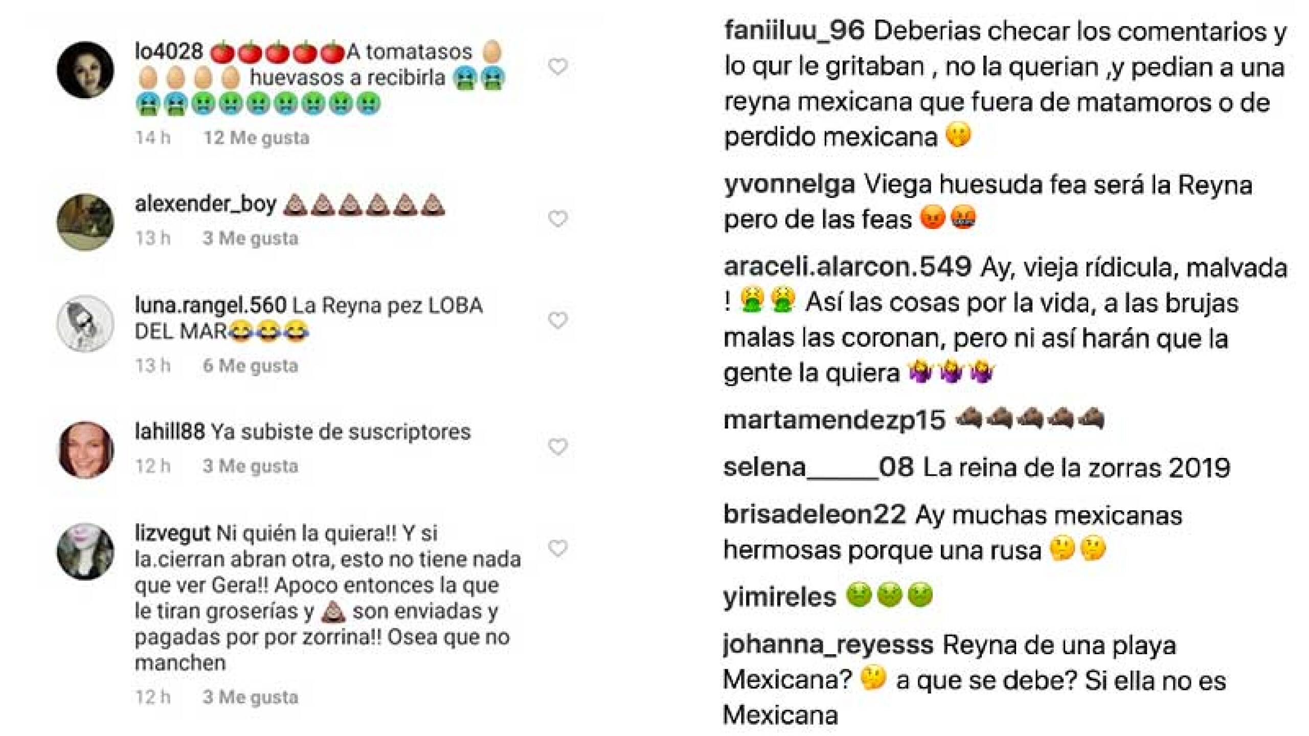 La atacaron en redes sociales.