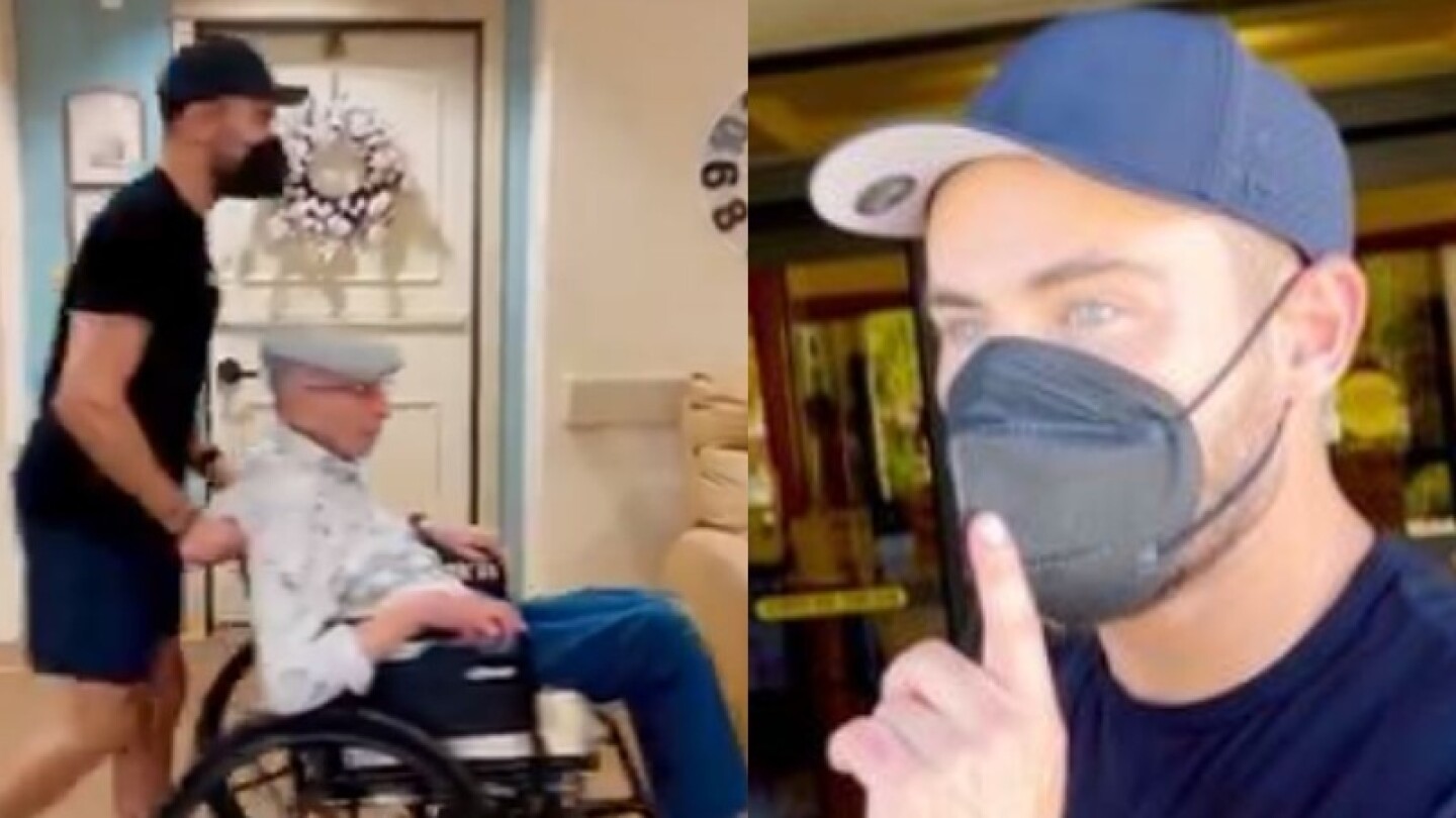 Zac Efron escapar abuelo residencia ancianos