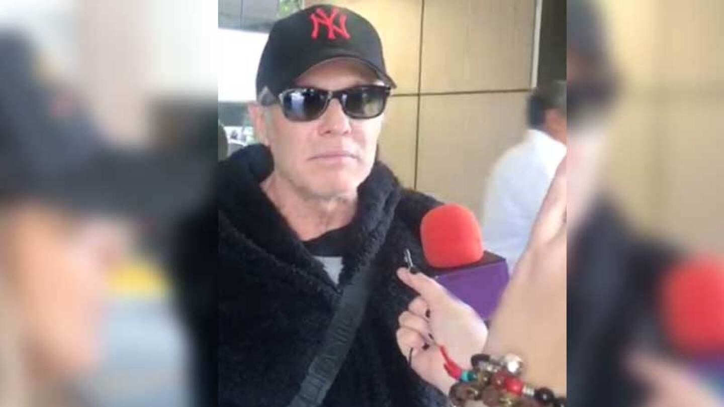 El actor dijo que estaba muy agradecido por haber dejado el hospital.