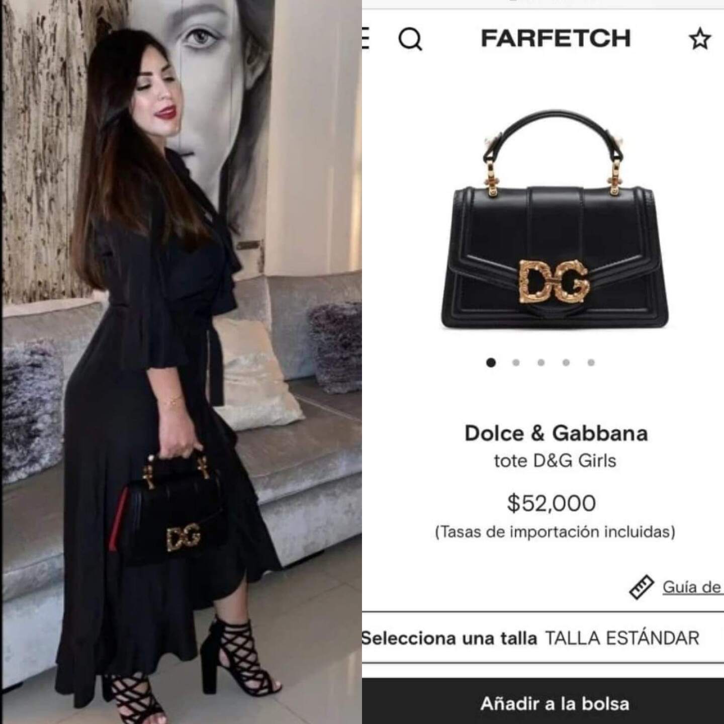 Cristy Nodal Bolsa tote D&G Girls de Dolce & Gabbana