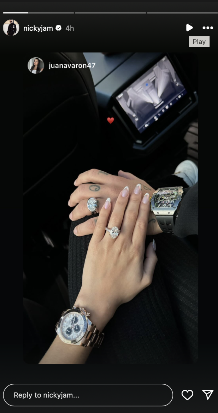 Nicky Jam y su novia Juana Valentina