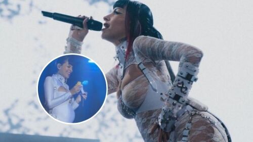 Cazzu comparte el primer regalo que le dieron a su bebé con Christian Nodal en pleno concierto