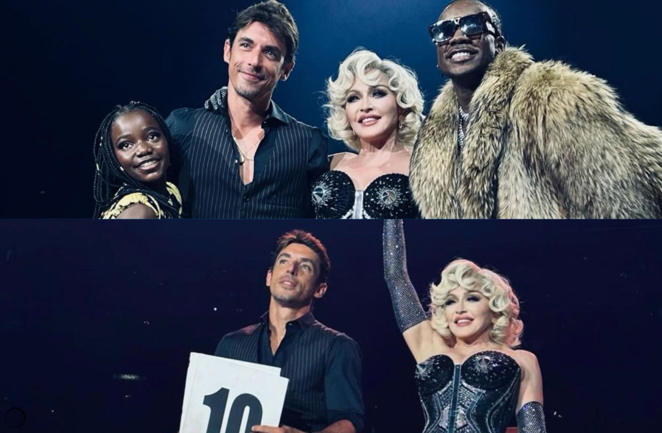 Alberto Guerra en concierto de Madonna