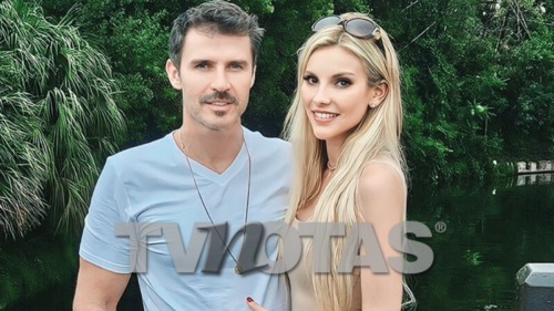 Leonardo García y su novia