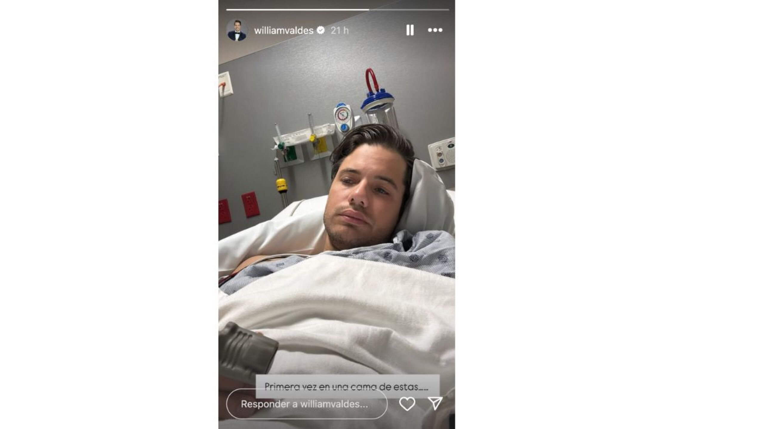 William Valdés está hospitalizado