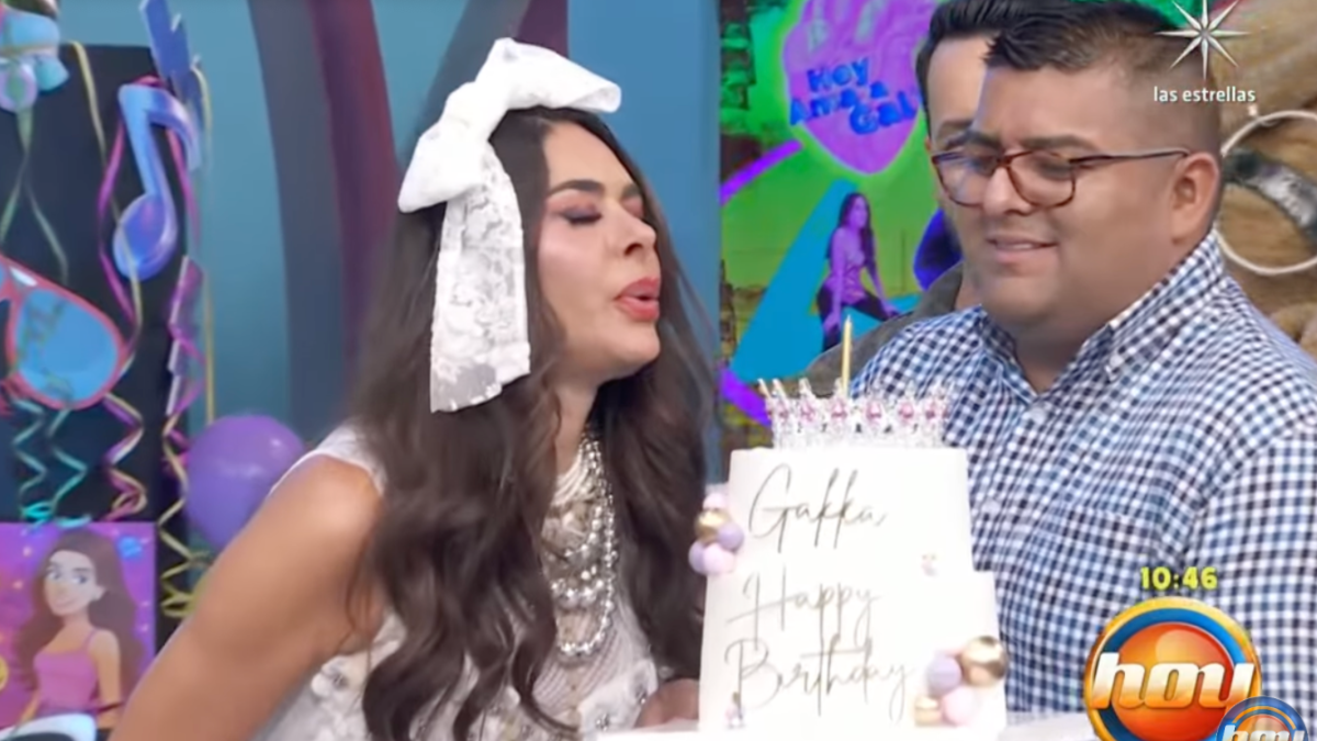 Galilea Montijo celebra el programa Hoy