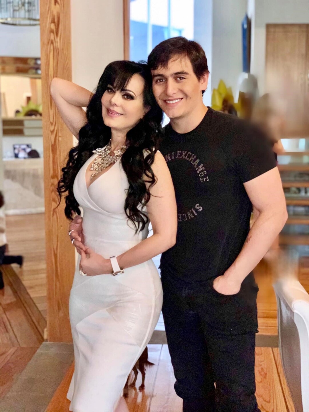 Maribel Guardia con su hijo Julián Figueroa