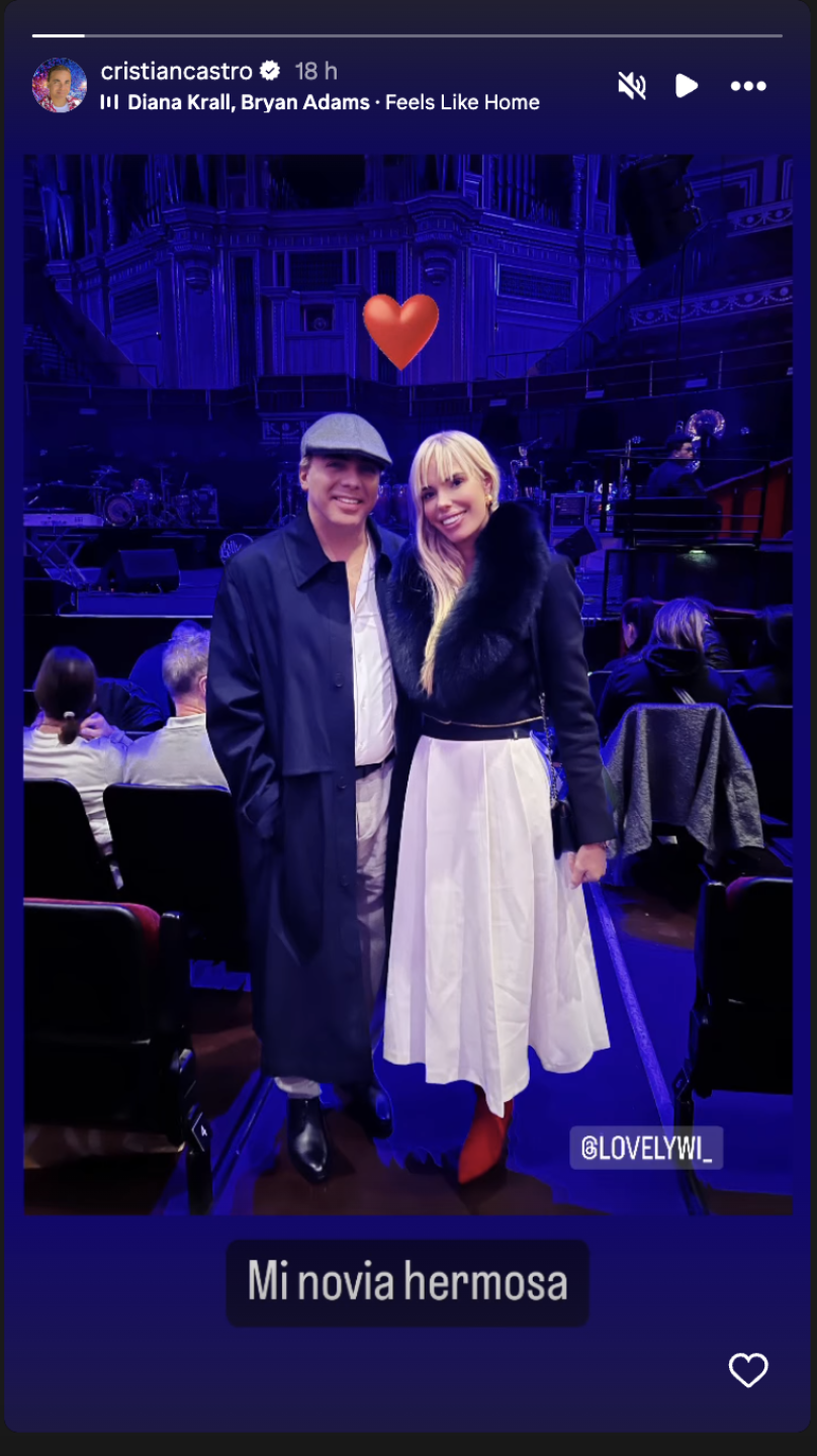 Cristian Castro presenta a su nuevo novia