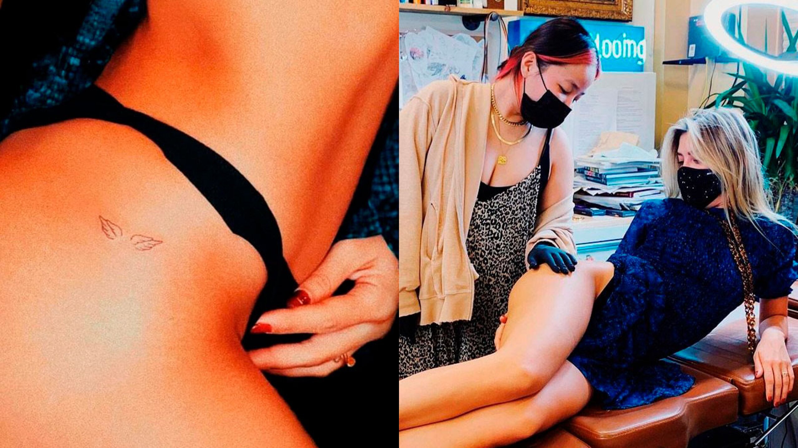 Michelle Salas tatuaje alas