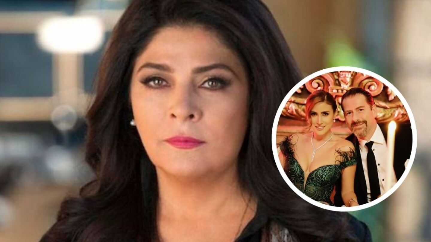 Victoria Ruffo y Sofía Rivera Torres con Eduardo Videgaray a su lado