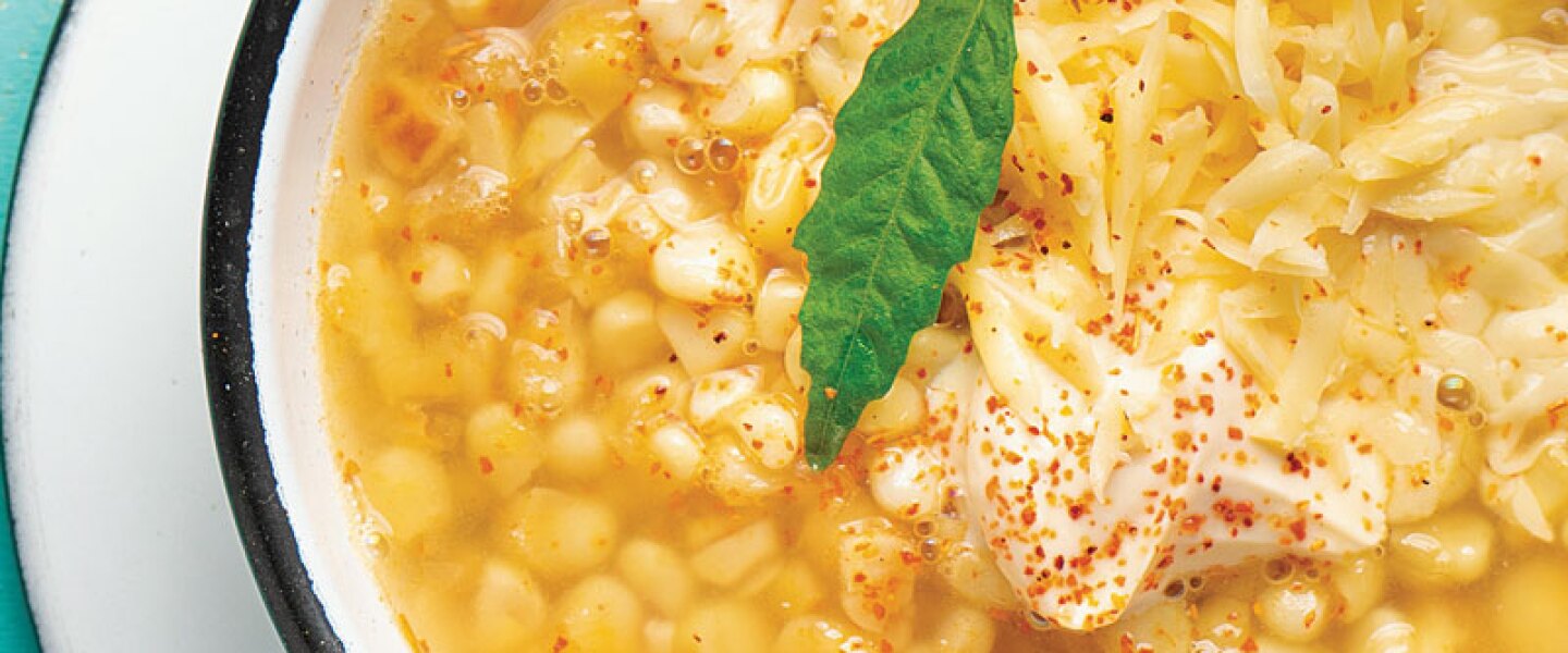 esquites caldosos receta fácil