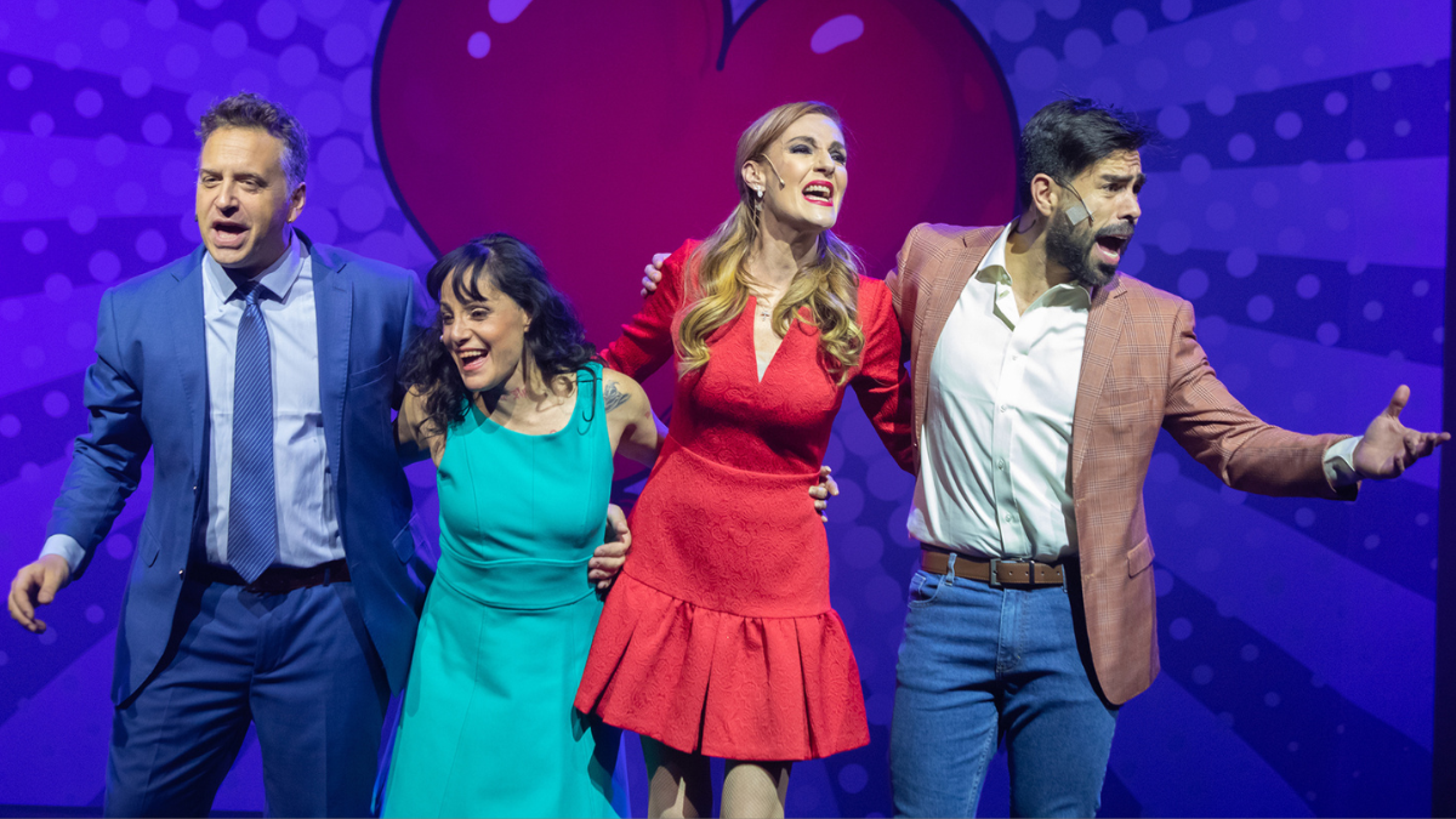 Alexis Ayala, Lola Cortés, Chantal Andere en la obra de teatro “Te amo, eres perfecto, ahora cambia”