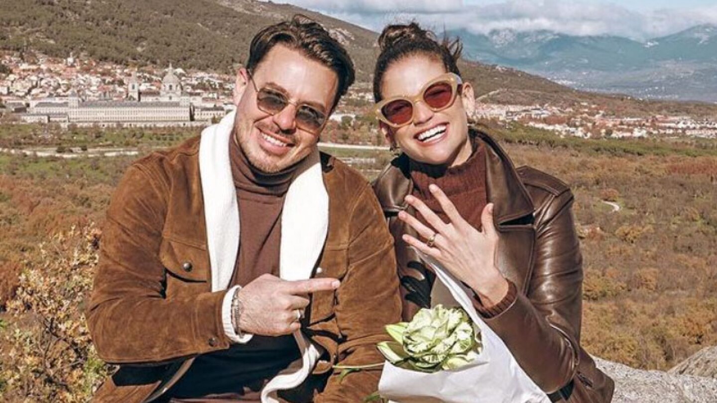 Natalia Jiménez y su prometido