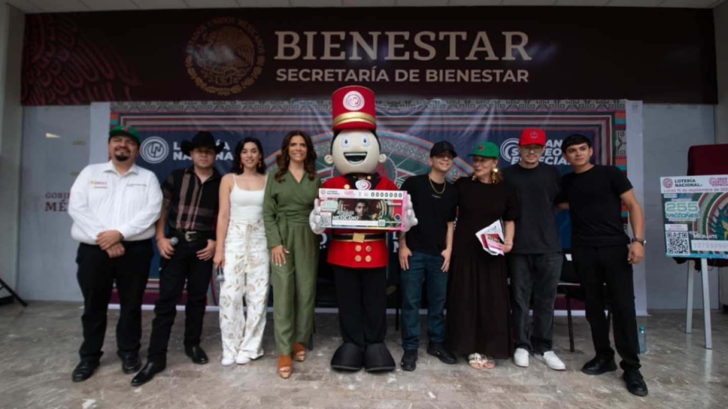 Lotería Nacional presenta en Nuevo León el Gran Sorteo 303 “México con M de Migrante” en honor a los paisanos