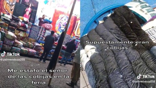 Hombre platica cómo fue estafado por un vendedor de cobijas