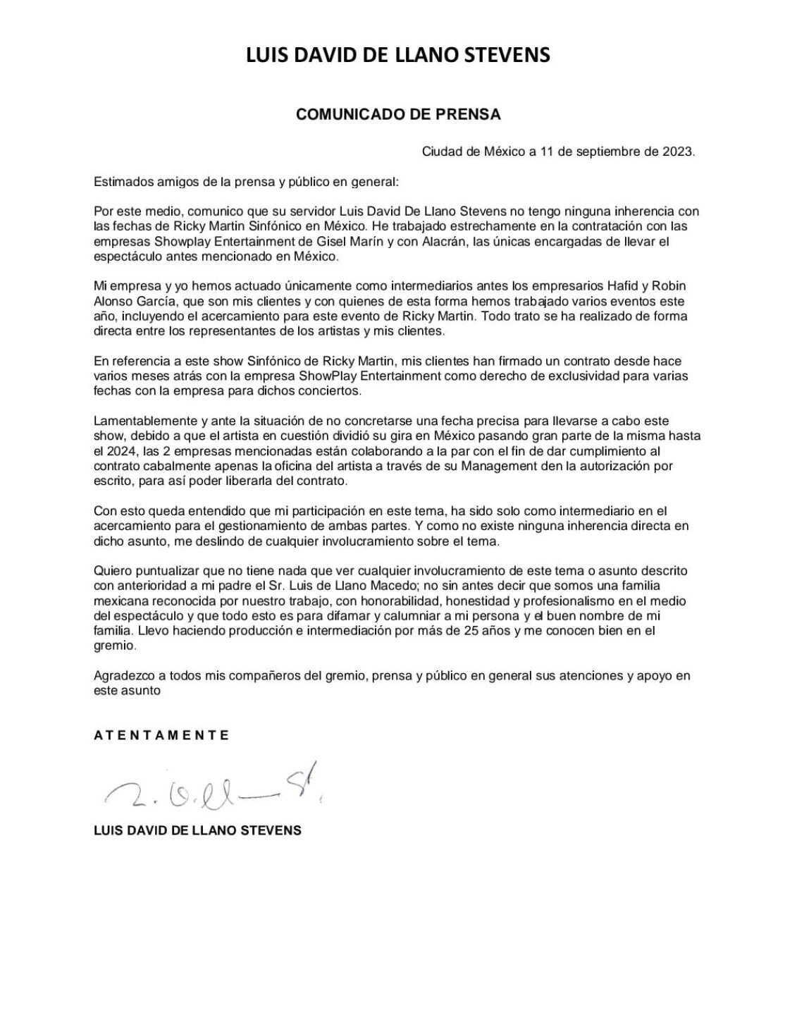 Luis David de Llano Stevens