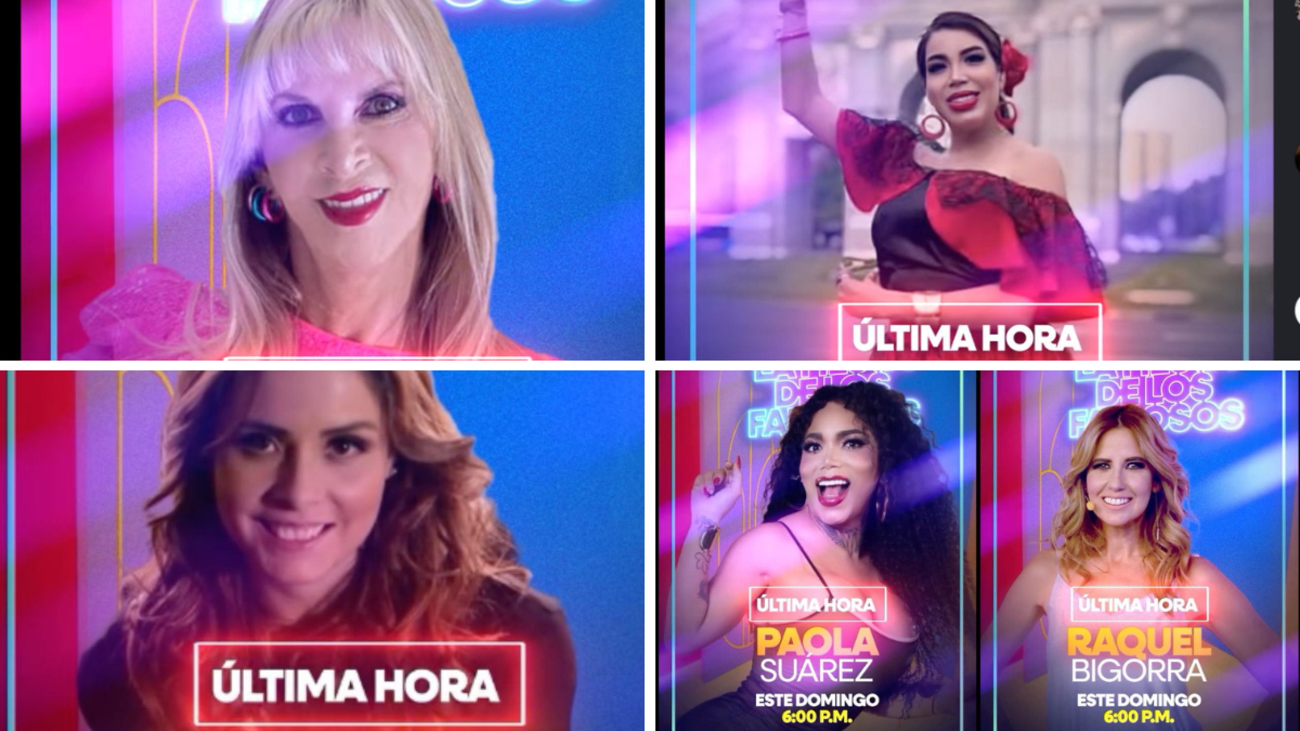 ¿Quiénes más aparecen en "La fiesta de los famosos"?