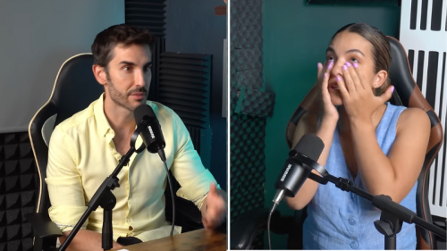 Pedro Prieto y Titi Jacques llorando