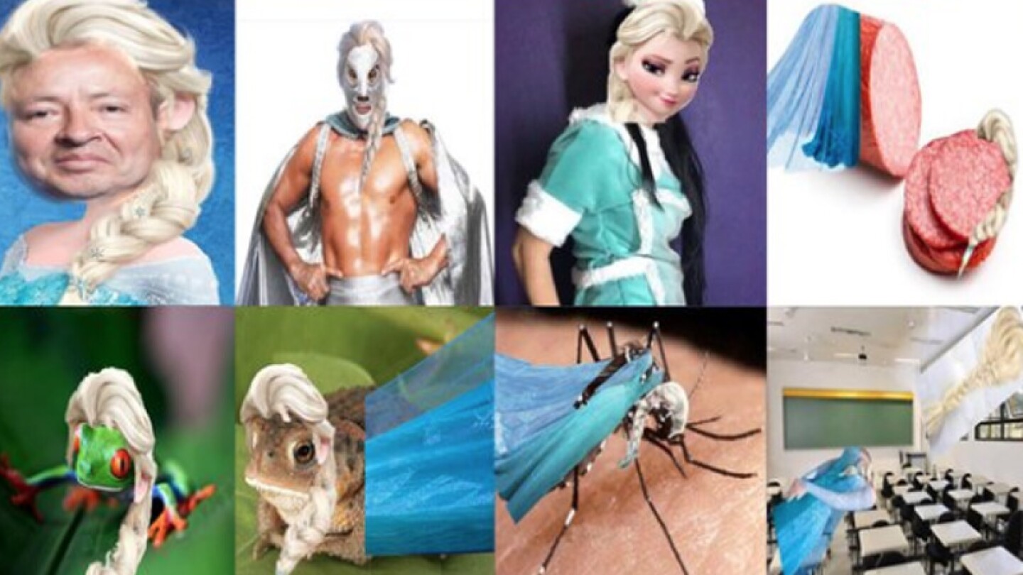 'Elsa' de 'Frozen' se convierte en el primer meme del 2020