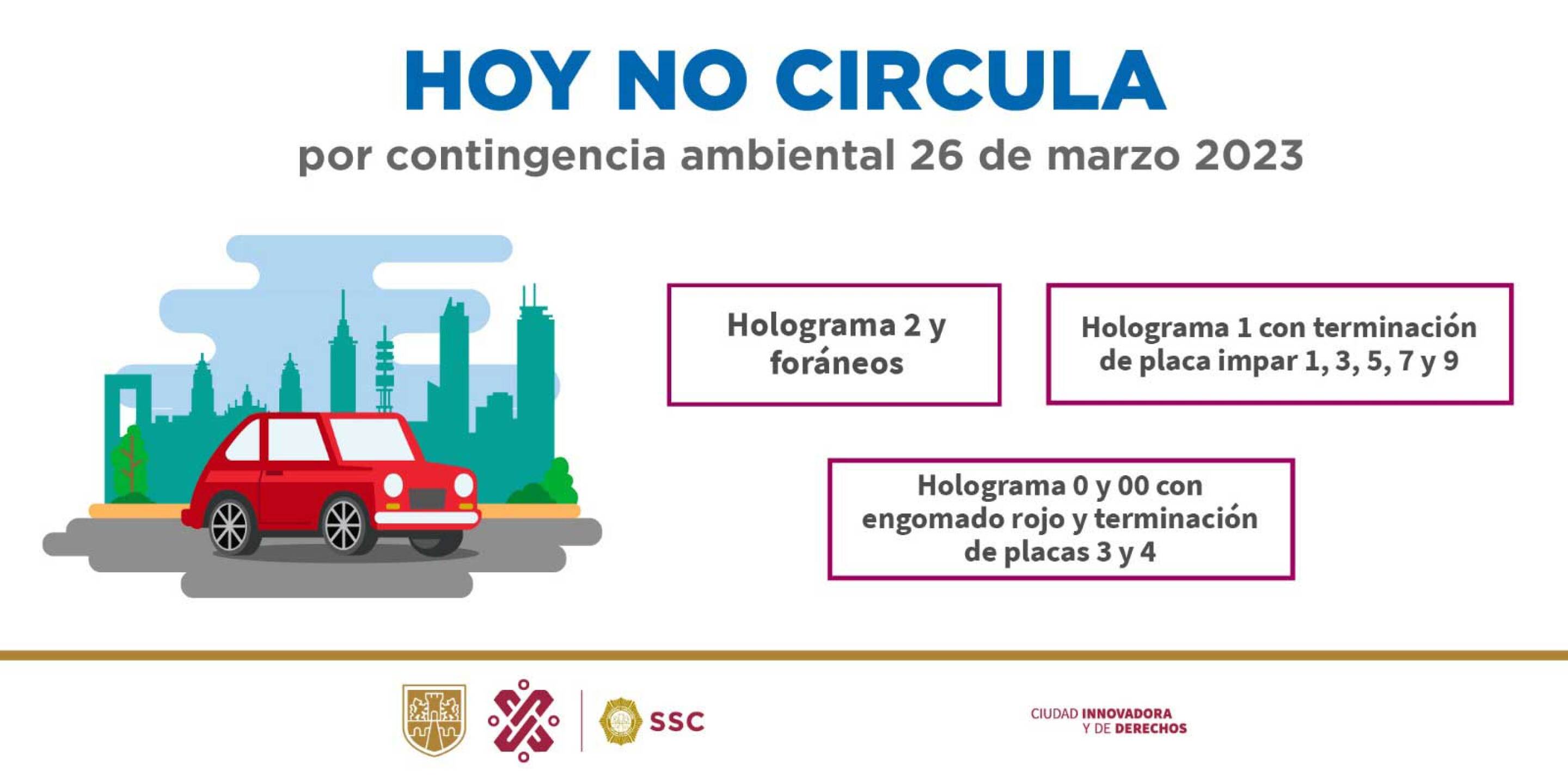 Por la contingencia ambiental no podrán circular algunos coches