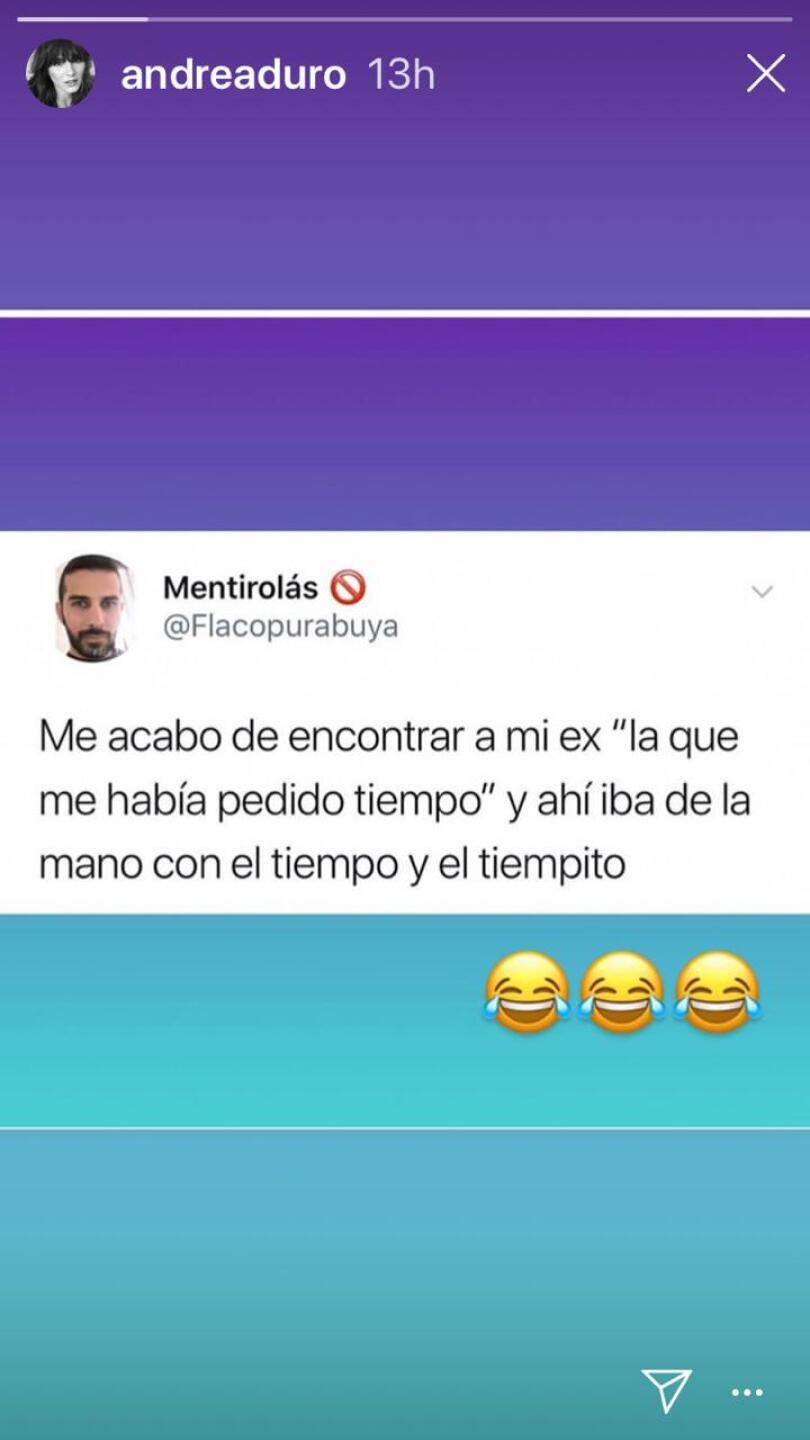 Esta es la historia que subió Andrea Duro.