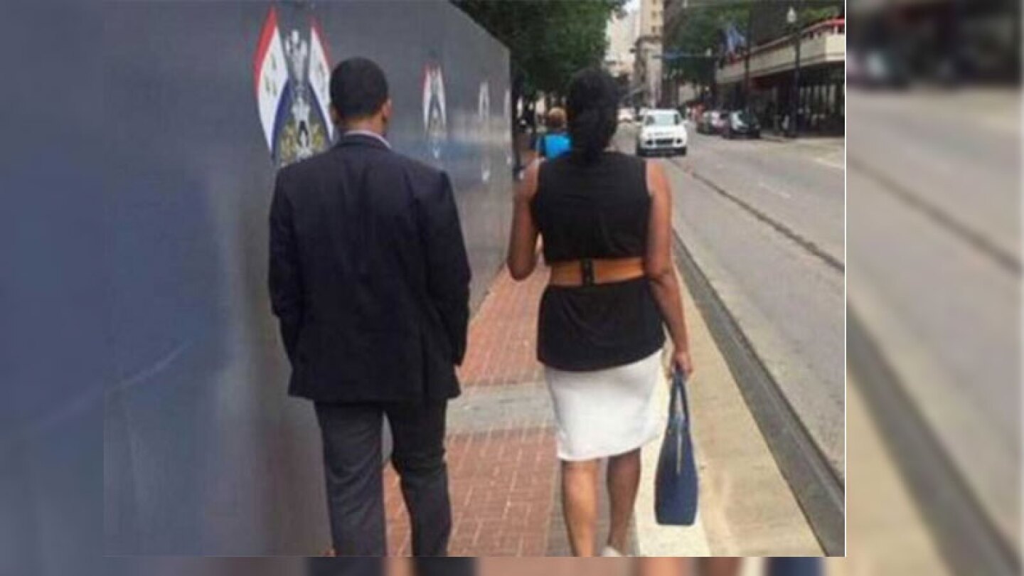 Fotografía de hombre y mujer causa polémica en redes
