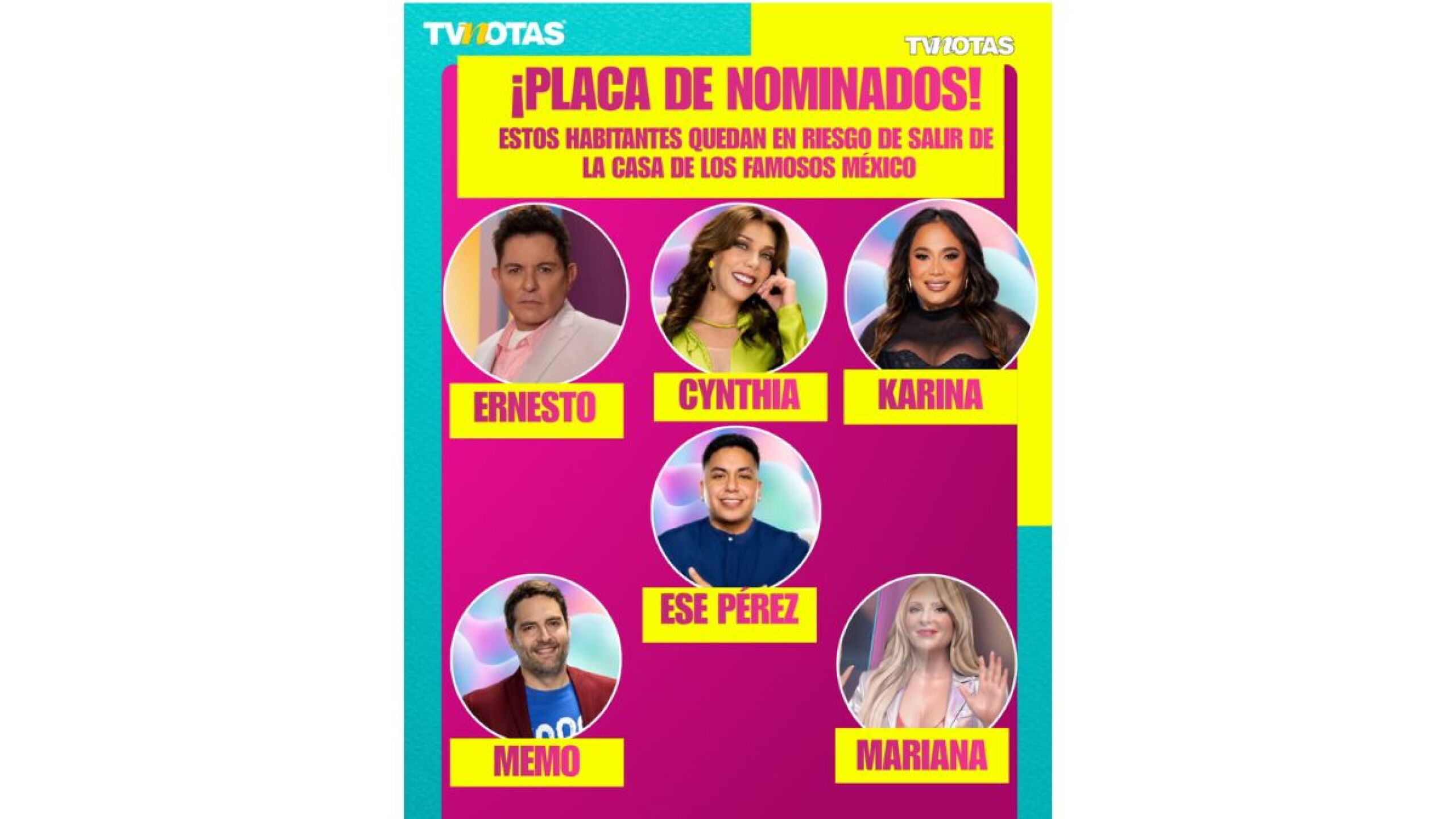 Nominados semana 8 La casa de los famosos México